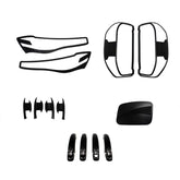 Headlight Taillight Covers Tank Door Handle for LDV T60 19-24 Matte Black Trims